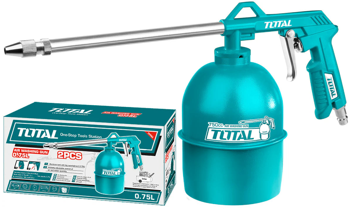 TOTAL TAT20751 Air Washing Gun with 750cc Aluminum Tank Total